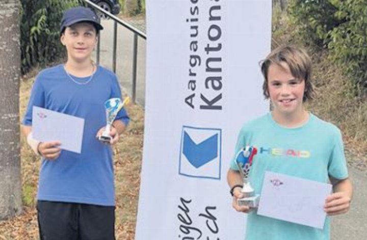 Die Finalisten der Kategorie MS 12& U R6/R9: Lio Vogel (links) und Jamie Martin. Foto: zVg