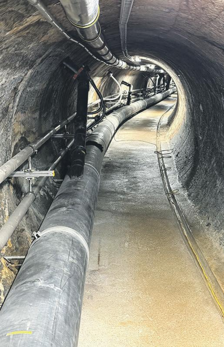 Ein 220 Meter langer Stollen.