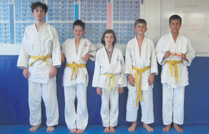 Das Bild zeigt die Wettkämpfer des «Judo & Ju Jitsu» Clubs Möhlin. Foto: zVg