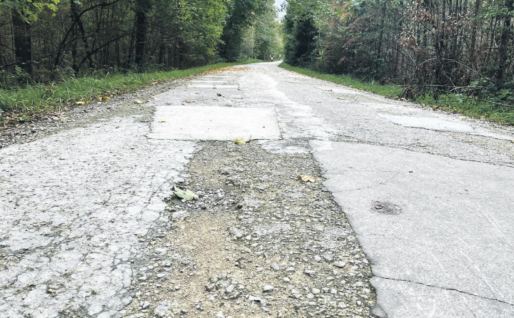 Notreparaturen gibt es immer wieder, doch die Waldstrasse bleibt vorerst in einem schlechten Zustand. Foto: Valentin Zumsteg