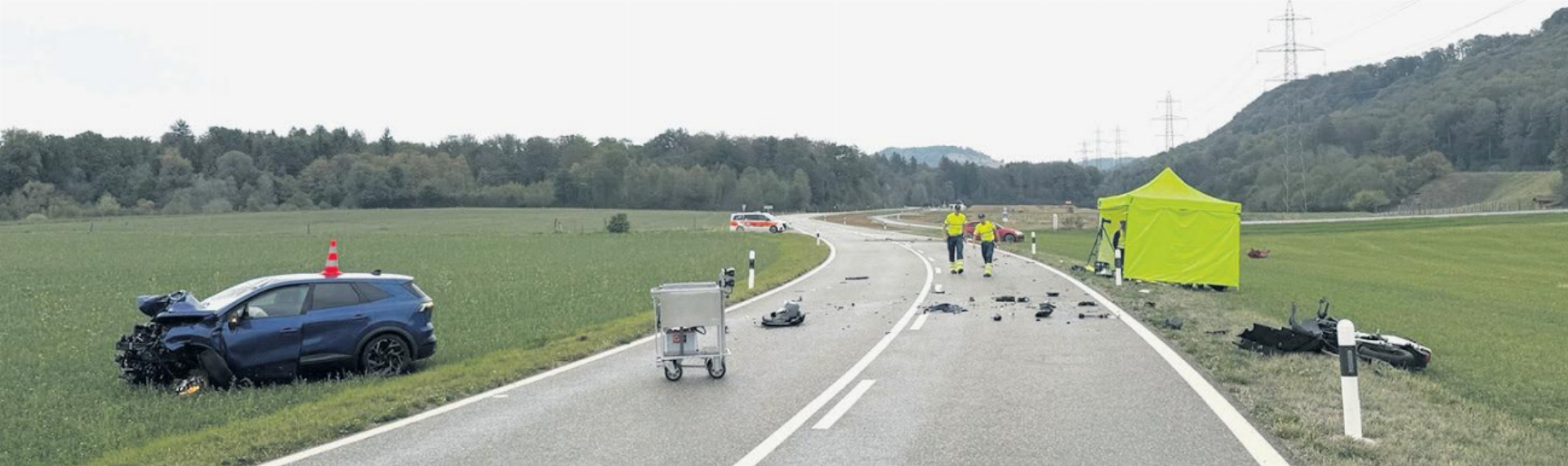 Schwerer Unfall in Eiken: Motorradfahrer verstorben - Das Bild wird blockiert. – Möglicherweise durch einen aktiven Adblocker.