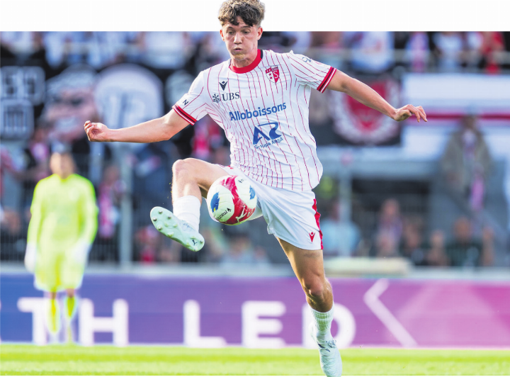 Ryan Kessler bei seinem ersten Einsatz in der Super League, am 10. Mai 2026, im Spiel gegen den FC Thun.
Foto: FC Sion