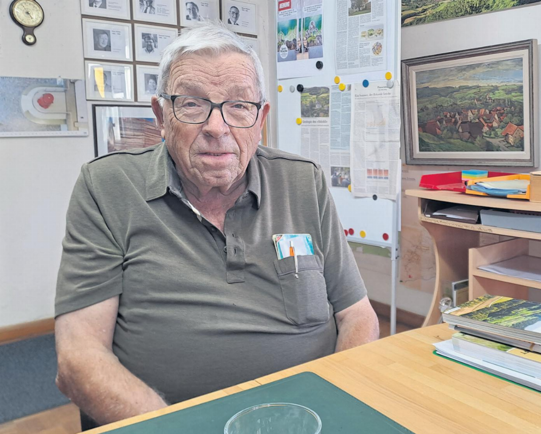 Peter Bircher gilt als profunde Kenner der Jurapark-Landschaft. Fotos: Petra Schumacher Peter Bircher gilt als profunde Kenner der Jurapark-Landschaft. Fotos: Petra Schumacher