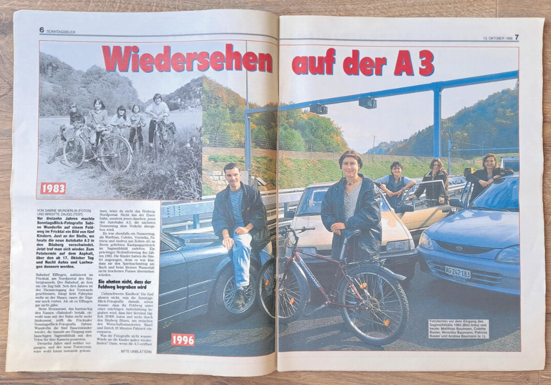 «Wiedersehen auf der A3» titulierte 1996 der SonntagsBlick. «Wiedersehen auf der A3» titulierte 1996 der SonntagsBlick.