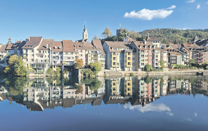 Laufenburg in seinem schönsten Spiegelbild. Foto: Georg Kalt, Laufenburg